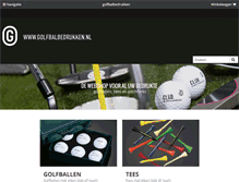 Tablet Screenshot of golfbalbedrukken.nl